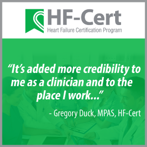 HF-Cert Testimonial: "It's added more credibility to me as a clinician and to the place I work..."