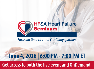 HF Seminar Focus on Genetics and Cardiomyopathies Web Event Background