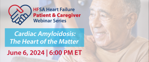 Cardiac Amyloidosis Patient and Caregiver Webinar 2024 Graphic