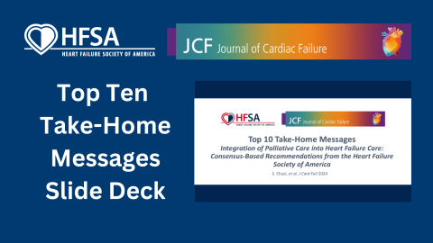 Image showing the HFSA Palliative Care Consensus Document 2024 Top Ten Take-Home Messages Slide Deck