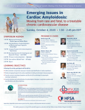 Emerging Issues in Cardiac Amyloidosis Satellite flyer